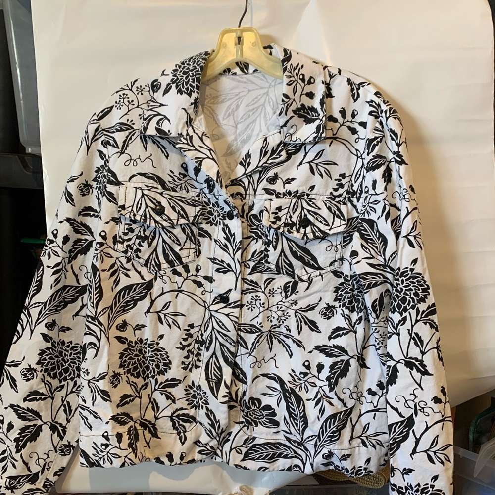 Black and white beautiful jacket